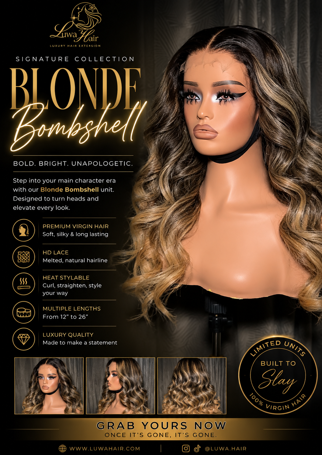 Blonde Bombshell – HD Lace Wig